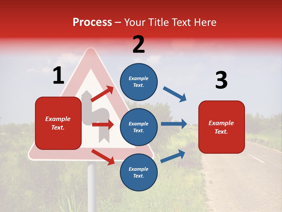 Warning Curve Outdoors PowerPoint Template