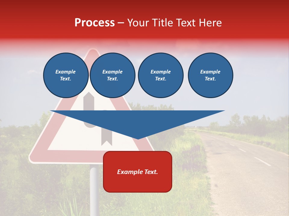 Warning Curve Outdoors PowerPoint Template
