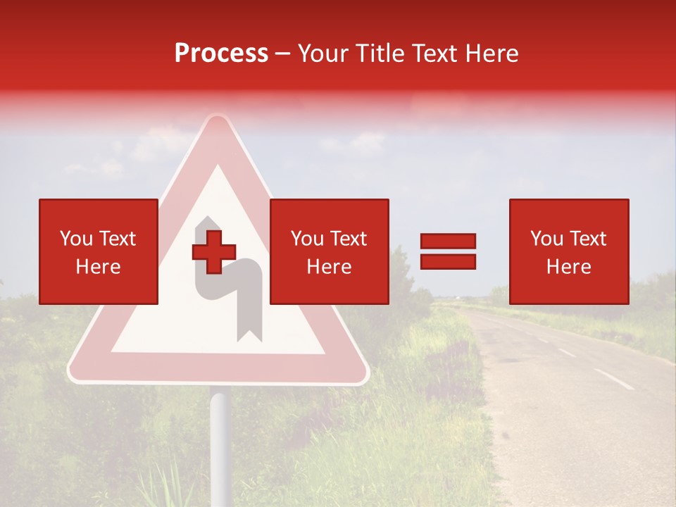 Warning Curve Outdoors PowerPoint Template