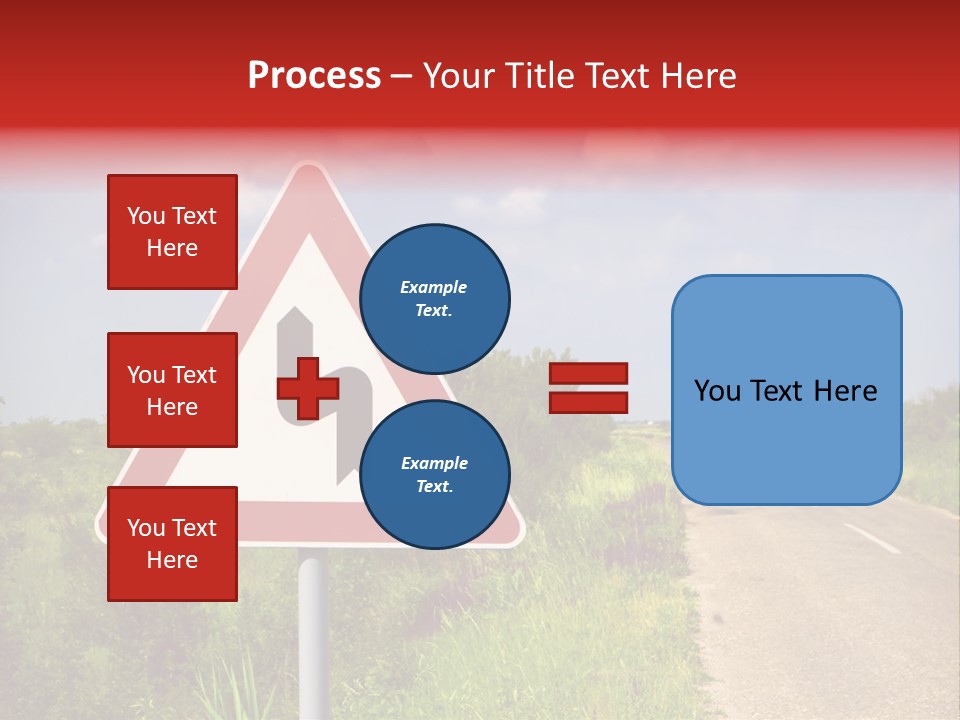Warning Curve Outdoors PowerPoint Template
