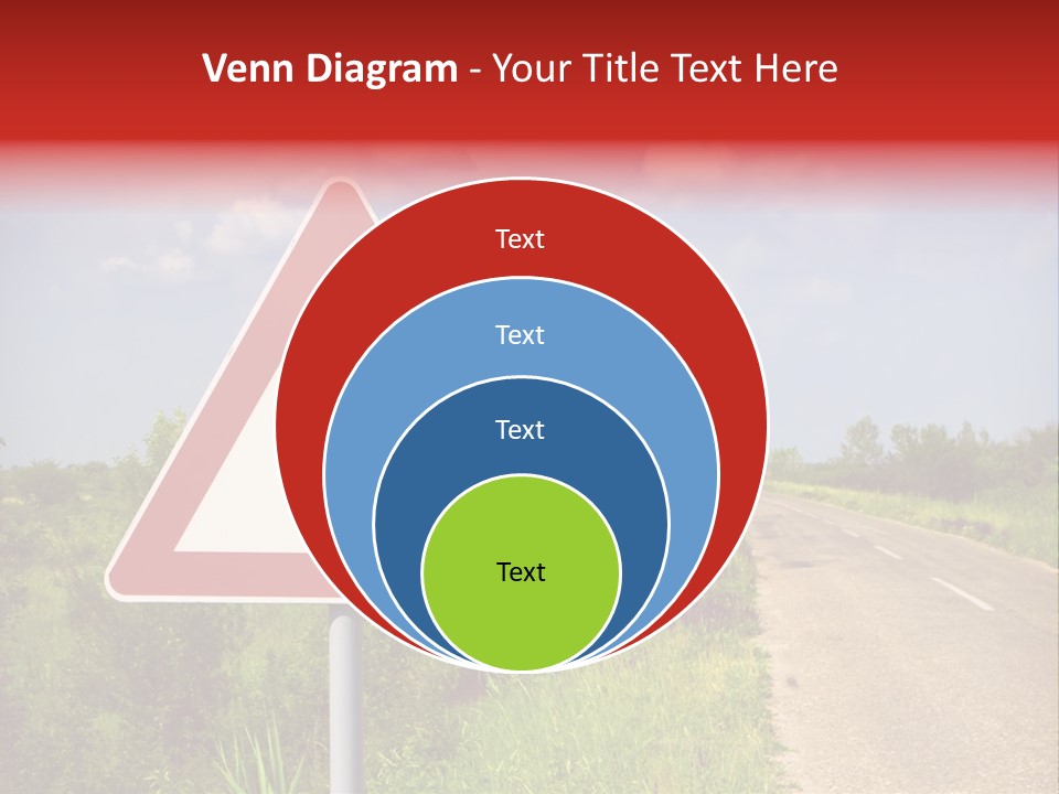 Warning Curve Outdoors PowerPoint Template