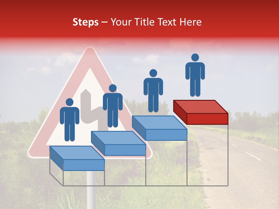 Warning Curve Outdoors PowerPoint Template