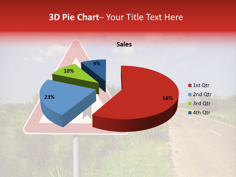 Warning Curve Outdoors PowerPoint Template
