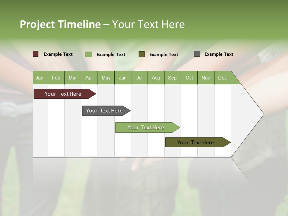 Young Adult Hands Standing PowerPoint Template