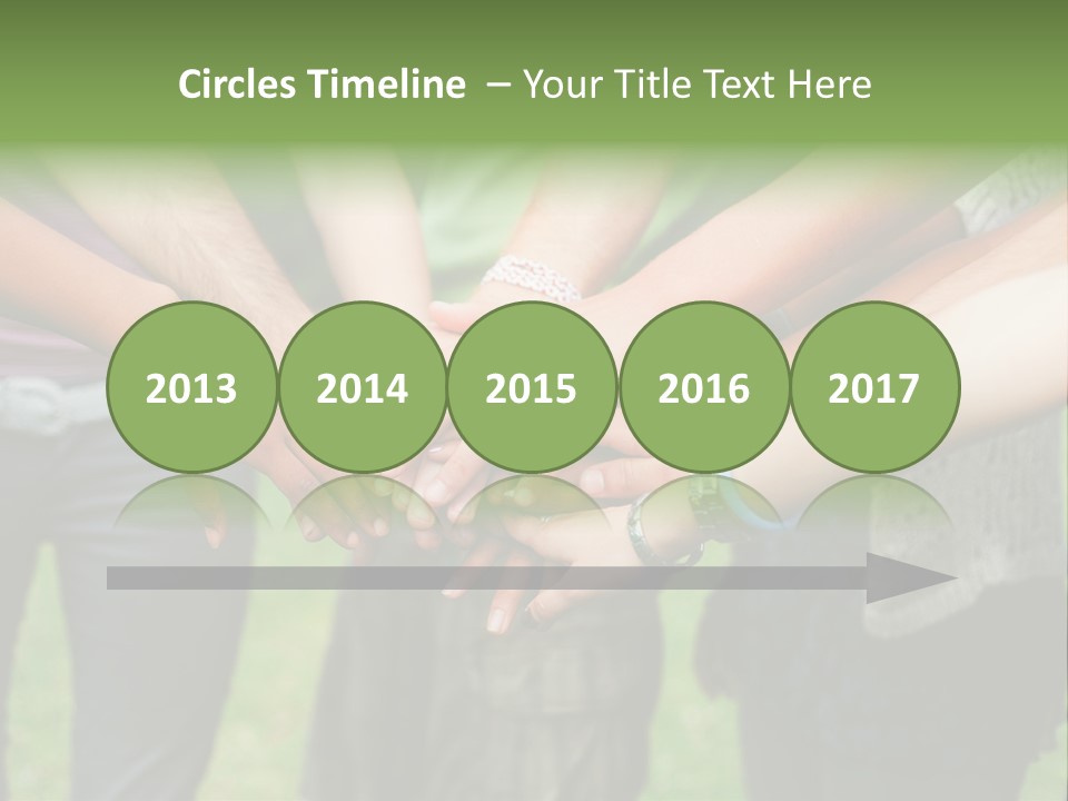 Young Adult Hands Standing PowerPoint Template