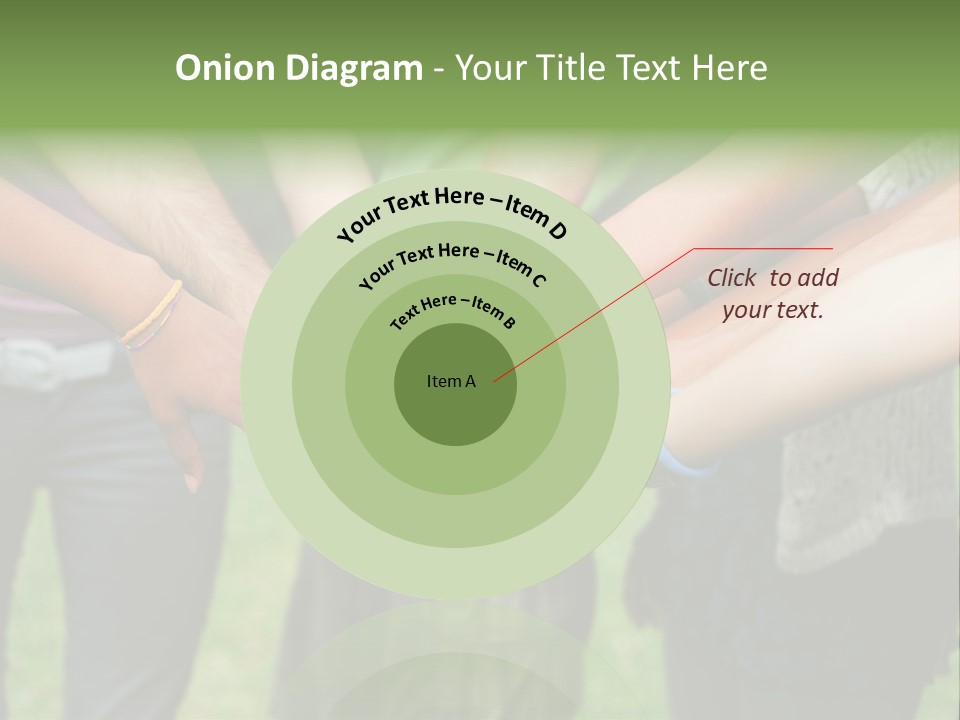 Young Adult Hands Standing PowerPoint Template