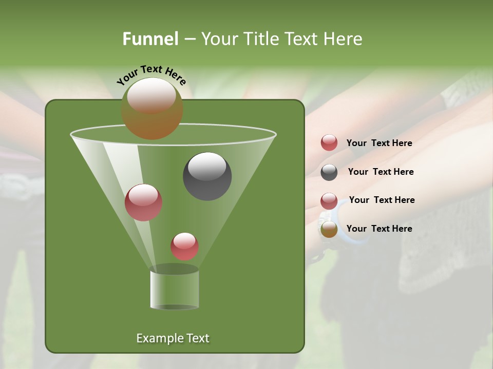 Young Adult Hands Standing PowerPoint Template