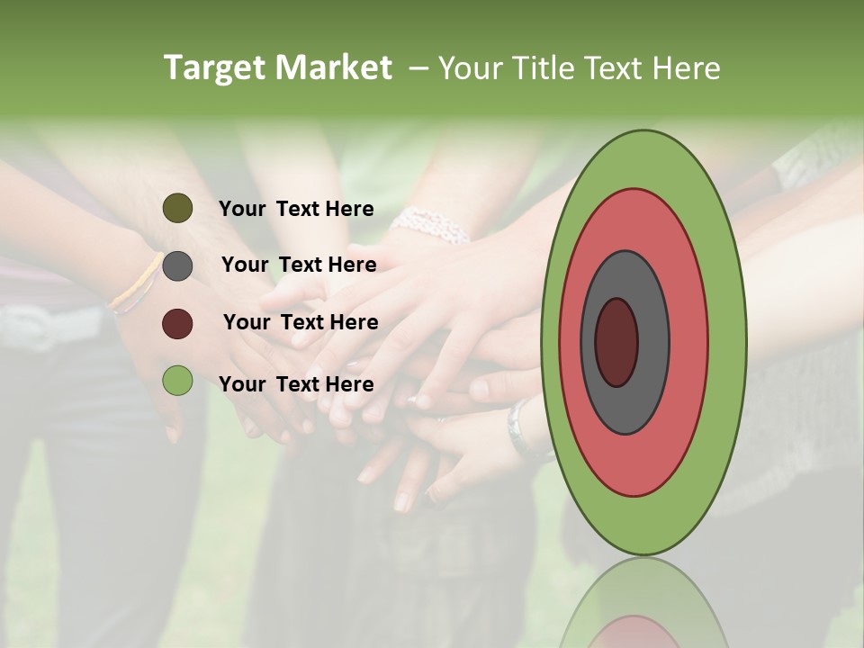 Young Adult Hands Standing PowerPoint Template