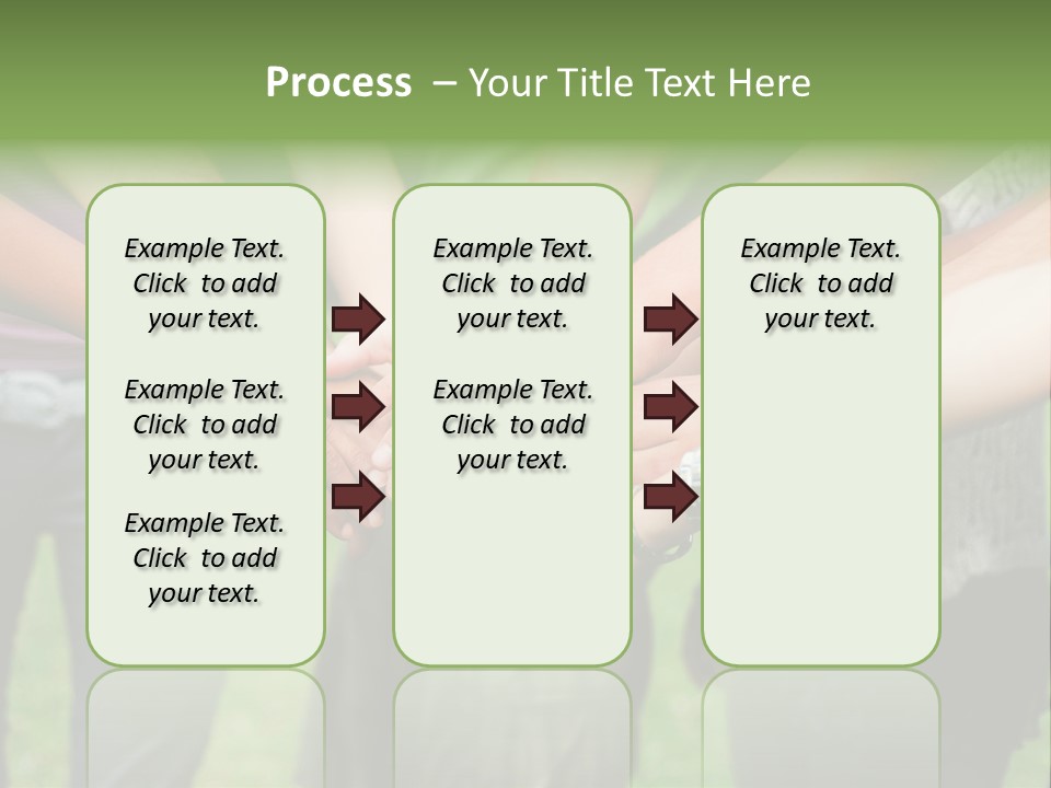 Young Adult Hands Standing PowerPoint Template