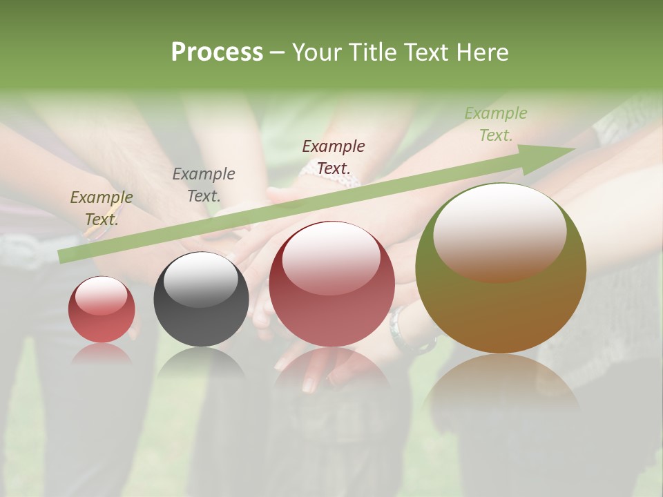 Young Adult Hands Standing PowerPoint Template