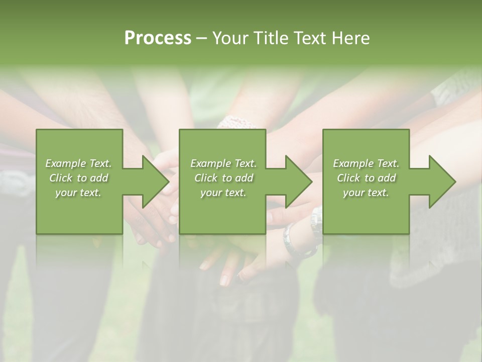 Young Adult Hands Standing PowerPoint Template