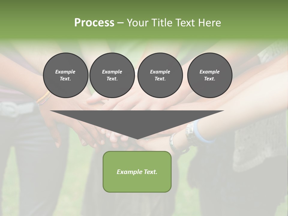 Young Adult Hands Standing PowerPoint Template