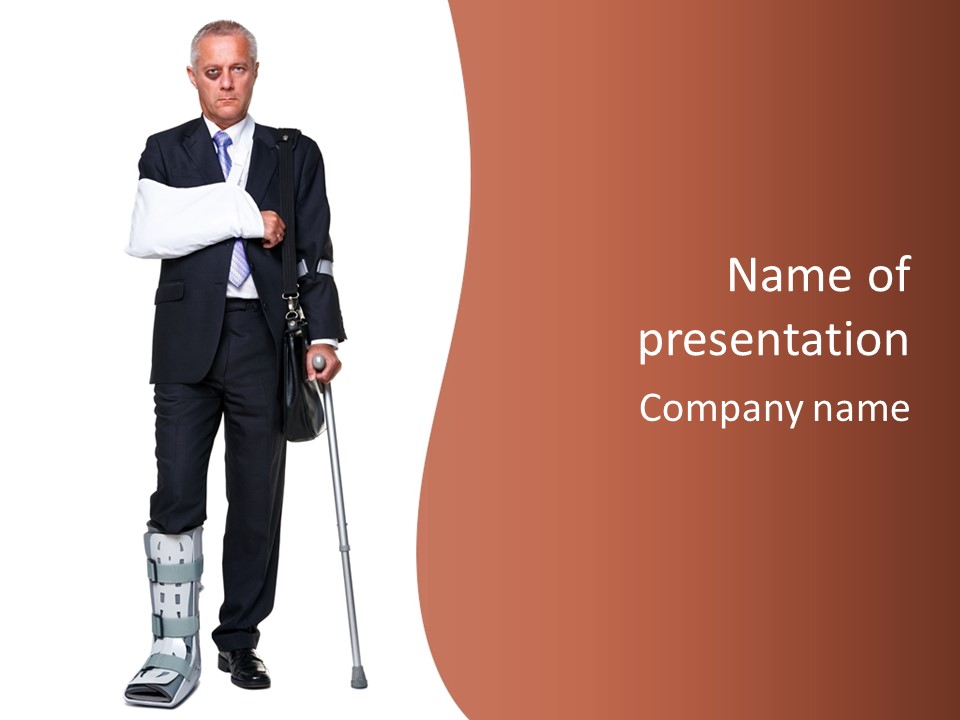 Adult Cast Medical PowerPoint Template