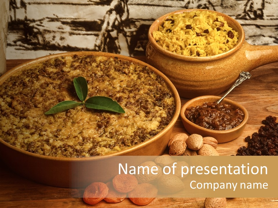 Cape Malay Nuts Casserole PowerPoint Template