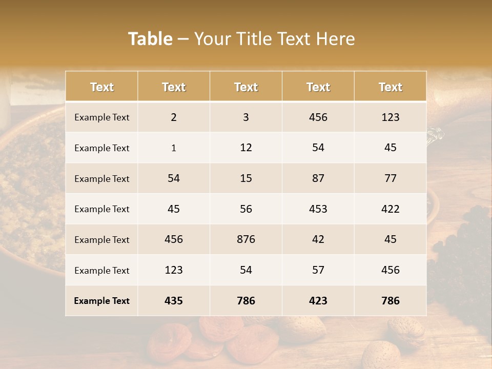 Cape Malay Nuts Casserole PowerPoint Template