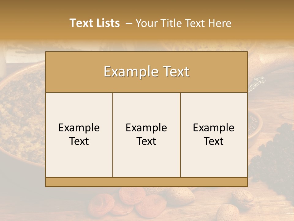 Cape Malay Nuts Casserole PowerPoint Template