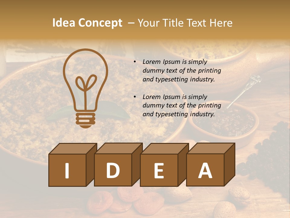 Cape Malay Nuts Casserole PowerPoint Template