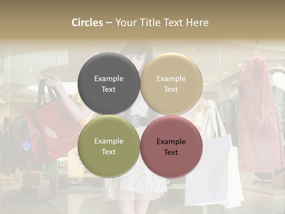 Bag Smile Standing PowerPoint Template