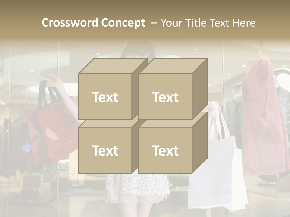 Bag Smile Standing PowerPoint Template