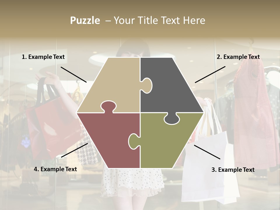 Bag Smile Standing PowerPoint Template