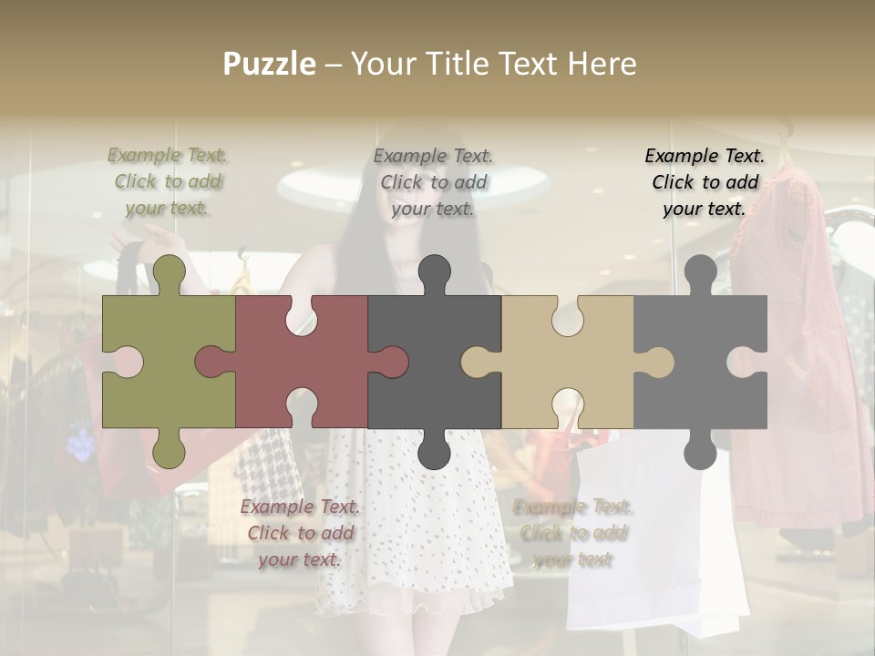 Bag Smile Standing PowerPoint Template