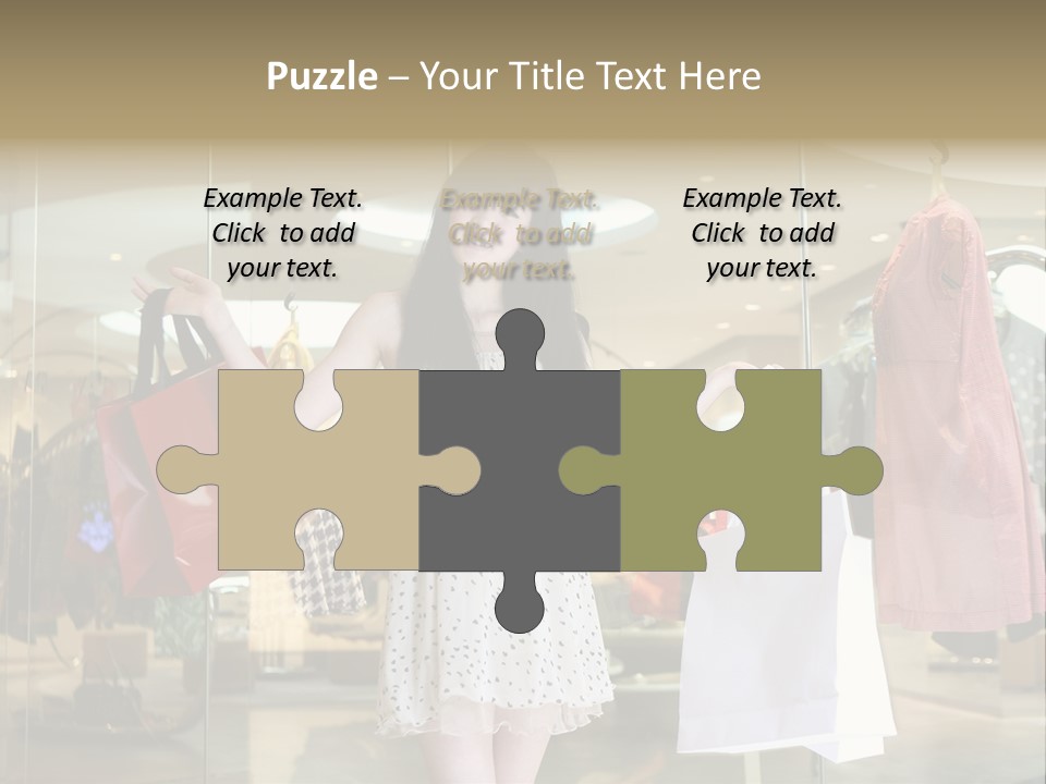 Bag Smile Standing PowerPoint Template