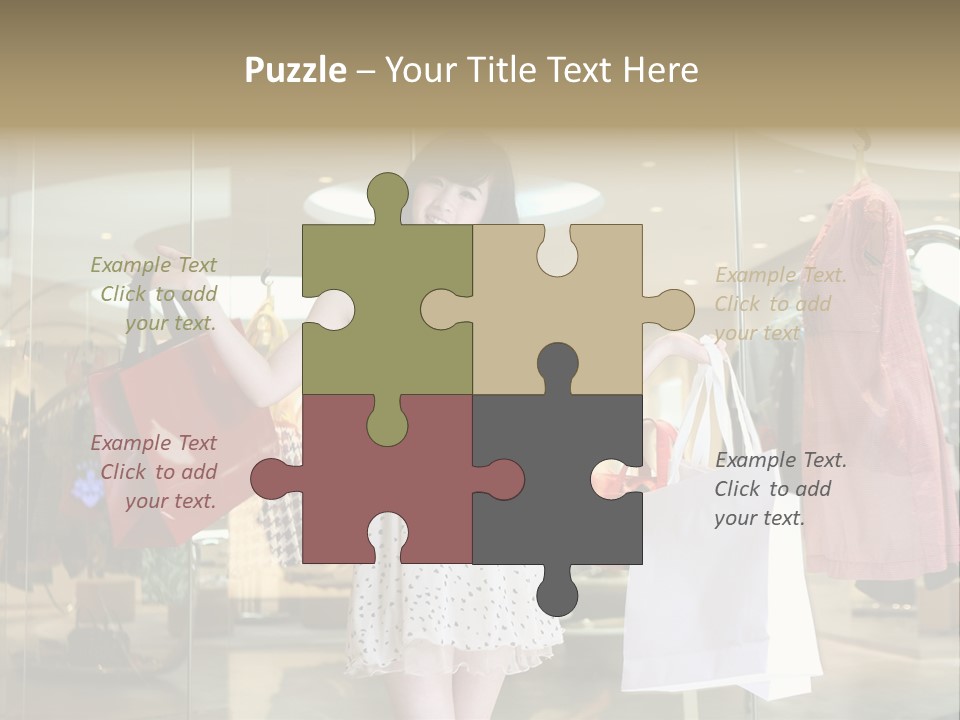 Bag Smile Standing PowerPoint Template