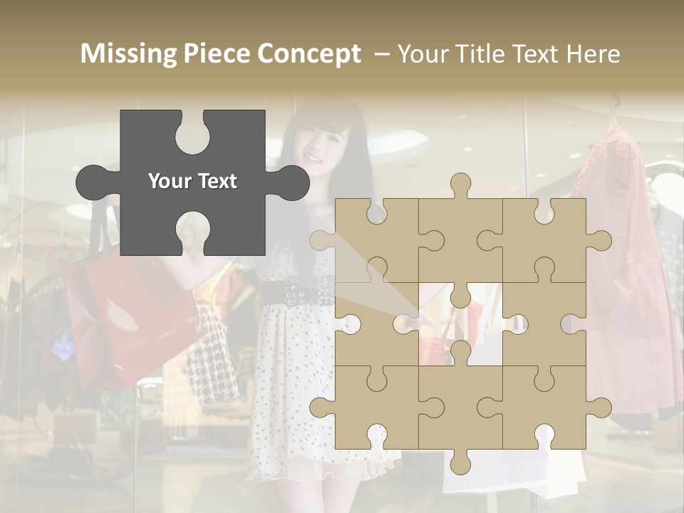 Bag Smile Standing PowerPoint Template