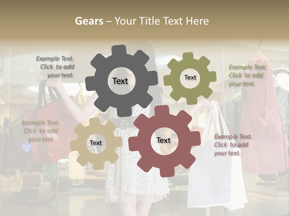 Bag Smile Standing PowerPoint Template