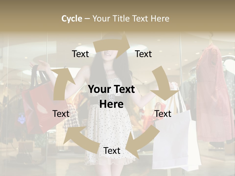 Bag Smile Standing PowerPoint Template