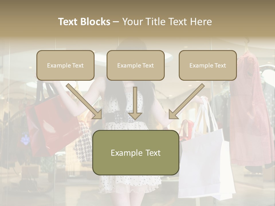 Bag Smile Standing PowerPoint Template