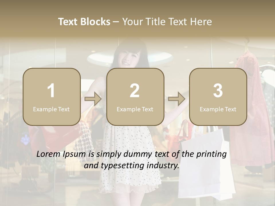 Bag Smile Standing PowerPoint Template