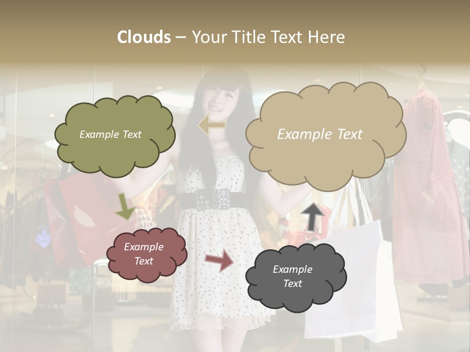 Bag Smile Standing PowerPoint Template