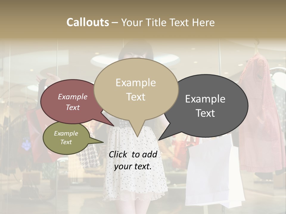 Bag Smile Standing PowerPoint Template