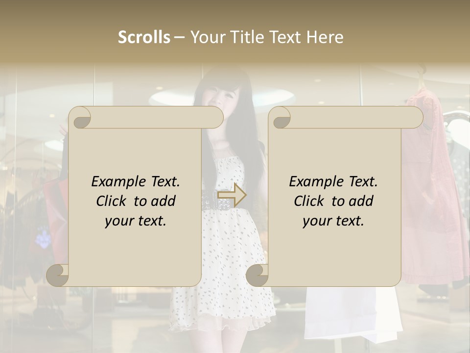 Bag Smile Standing PowerPoint Template