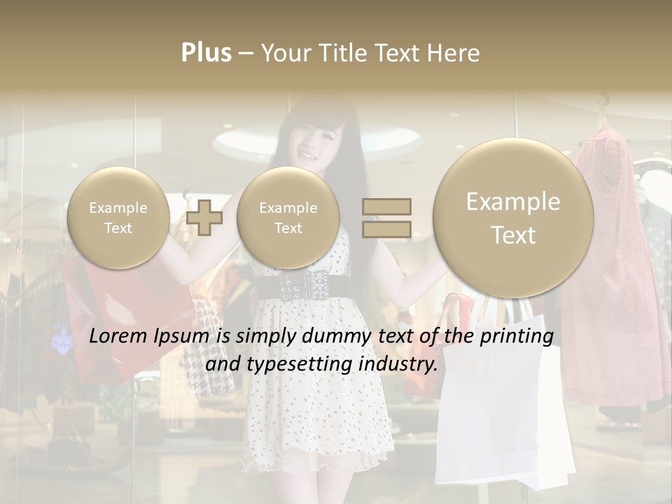 Bag Smile Standing PowerPoint Template