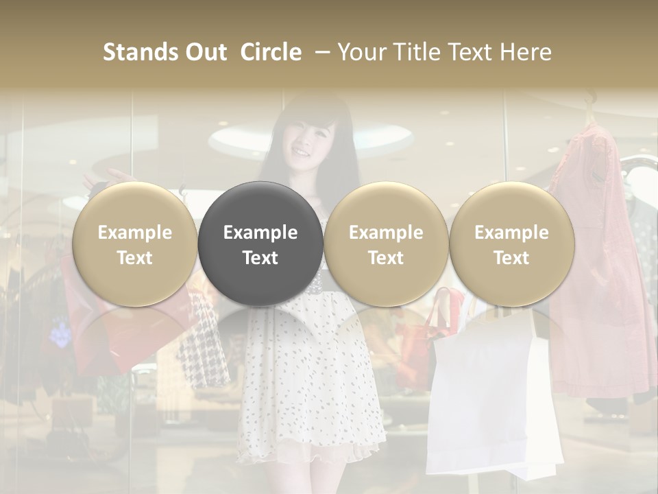 Bag Smile Standing PowerPoint Template