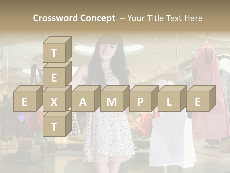 Bag Smile Standing PowerPoint Template