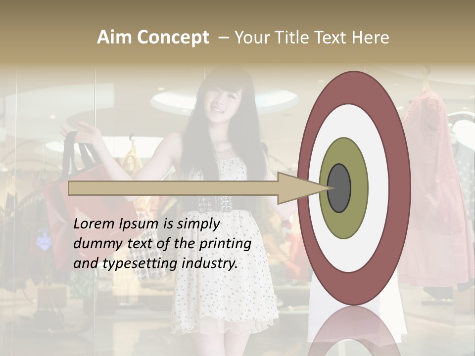 Bag Smile Standing PowerPoint Template