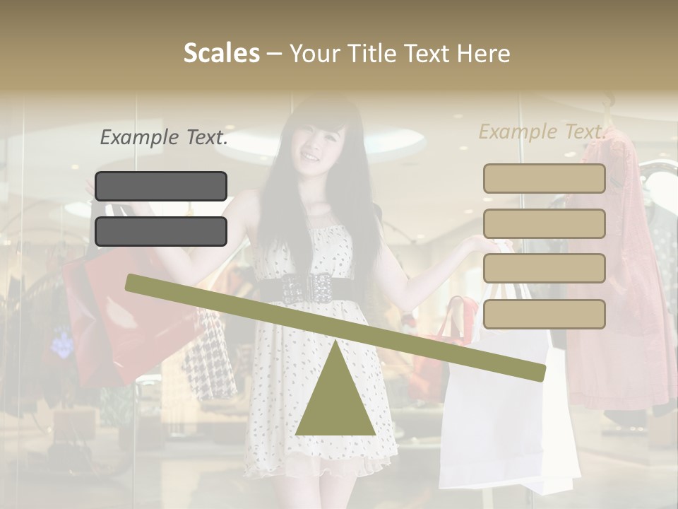Bag Smile Standing PowerPoint Template