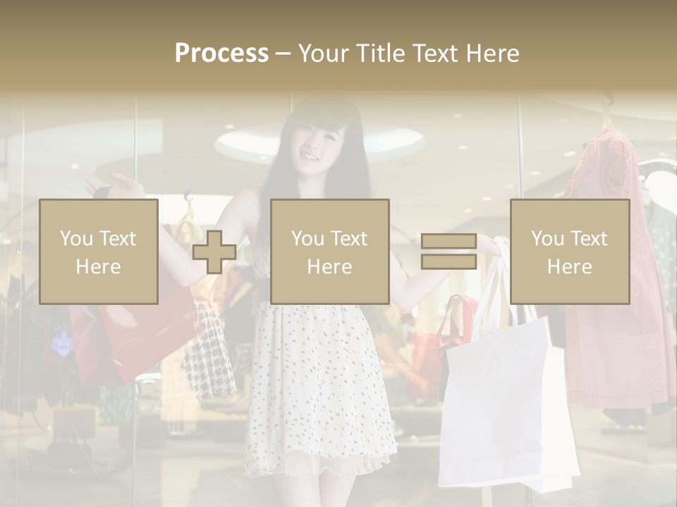 Bag Smile Standing PowerPoint Template