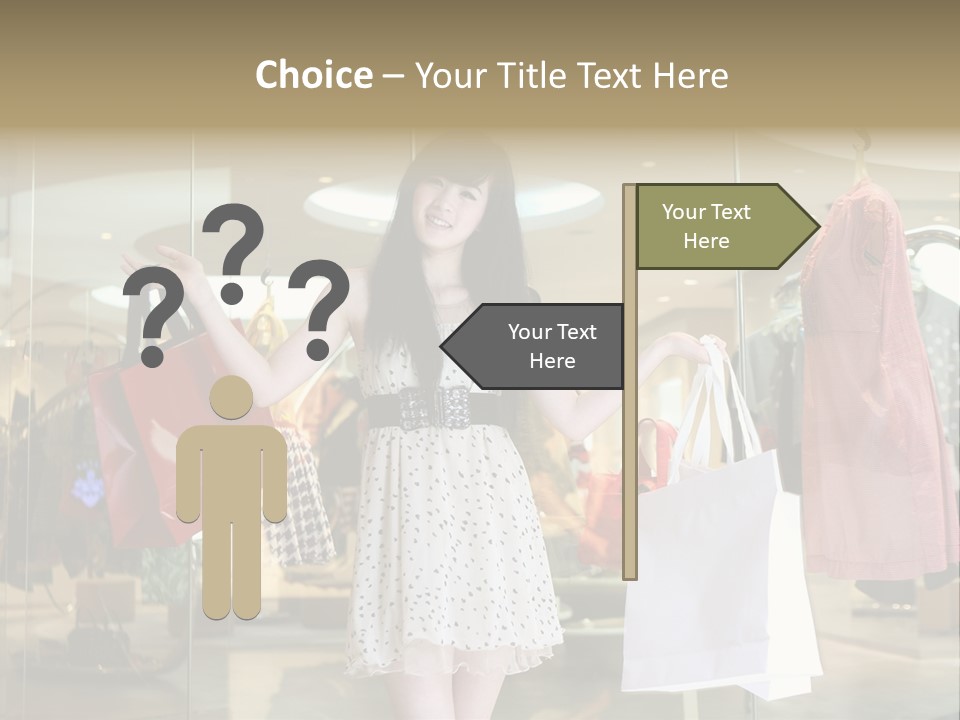 Bag Smile Standing PowerPoint Template