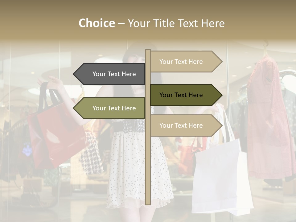 Bag Smile Standing PowerPoint Template