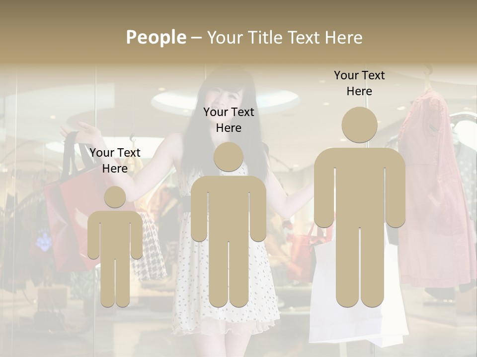 Bag Smile Standing PowerPoint Template