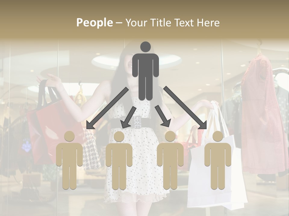 Bag Smile Standing PowerPoint Template