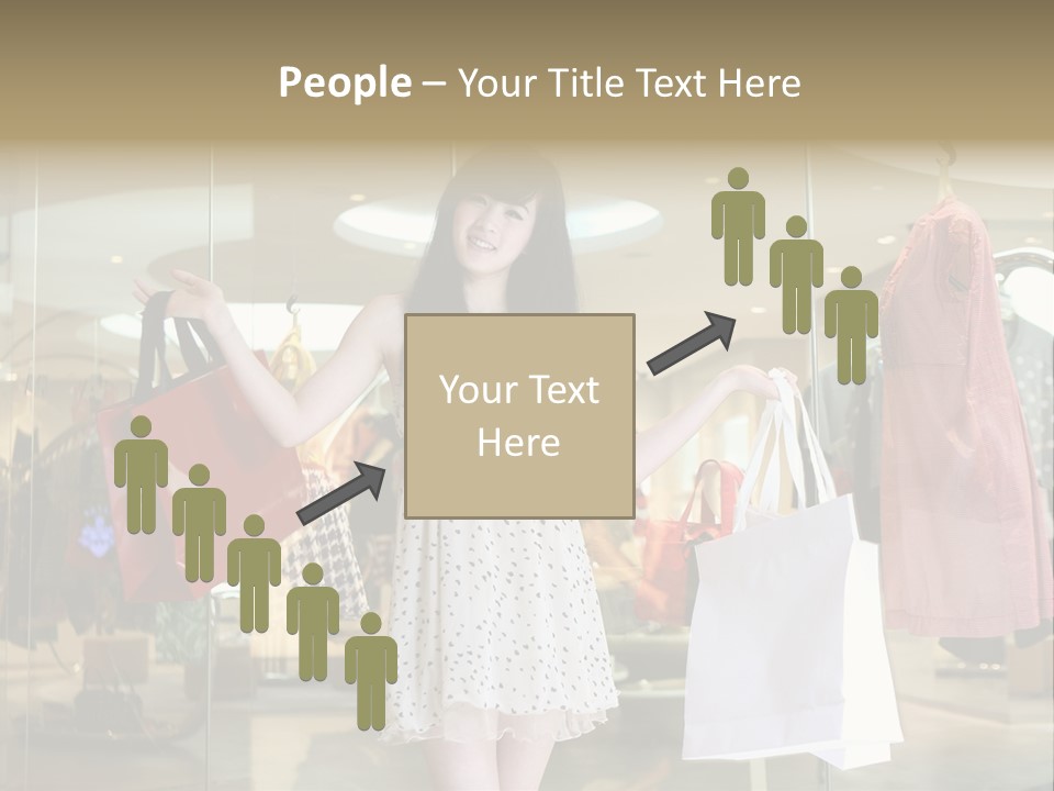 Bag Smile Standing PowerPoint Template