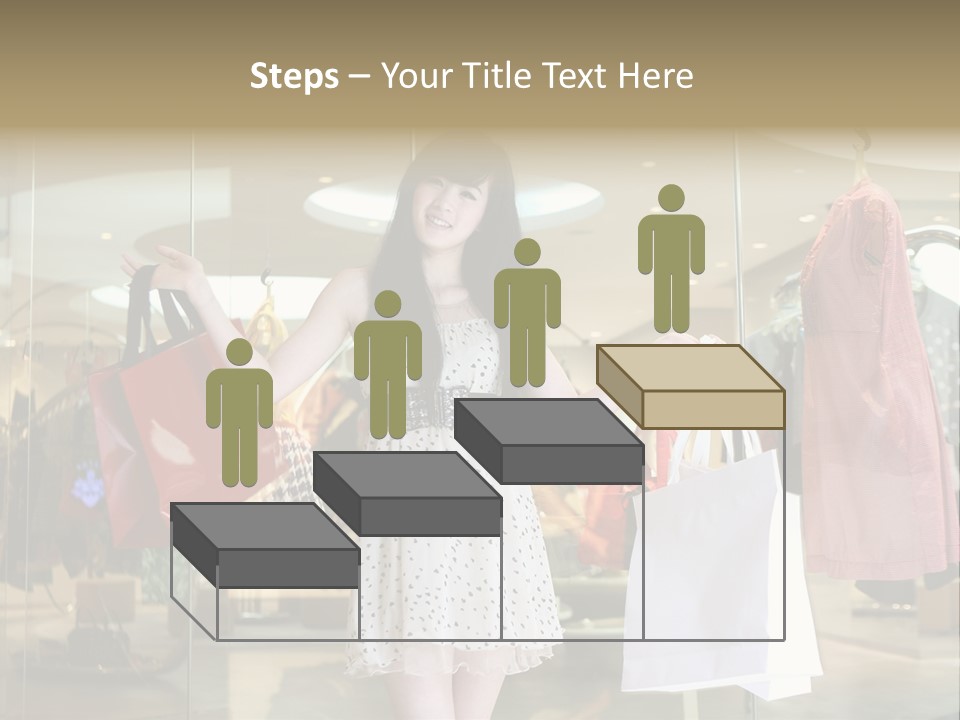 Bag Smile Standing PowerPoint Template