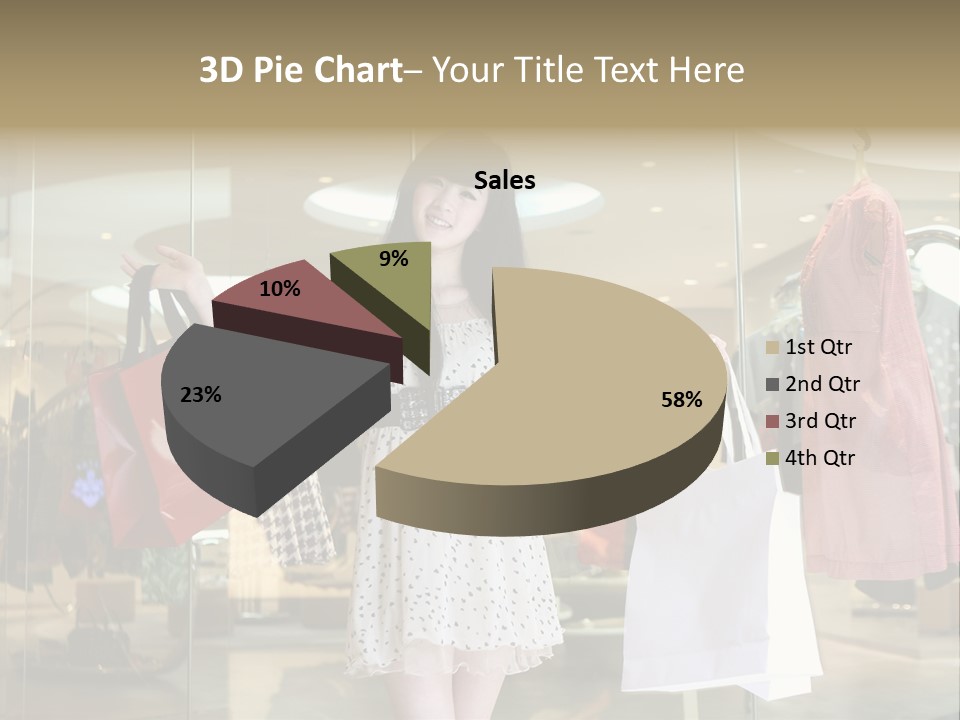 Bag Smile Standing PowerPoint Template