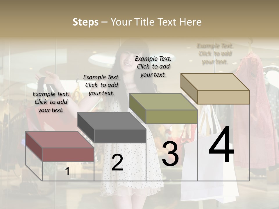 Bag Smile Standing PowerPoint Template