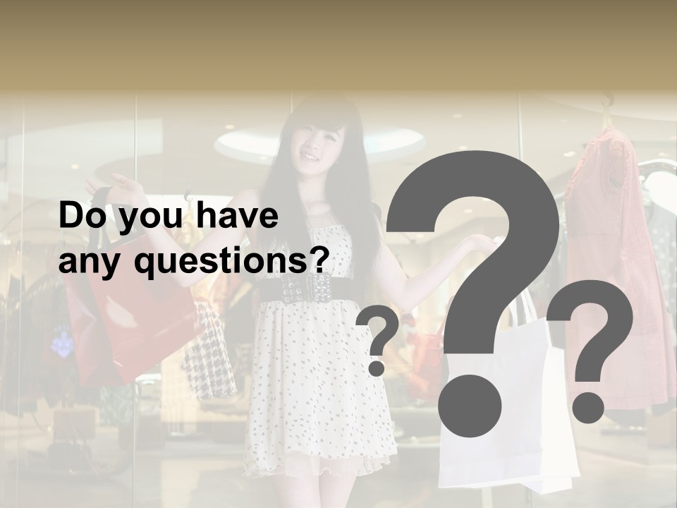 Bag Smile Standing PowerPoint Template